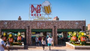 Duff beer garden at Universal Orlando - Simpsons area - best place for adults