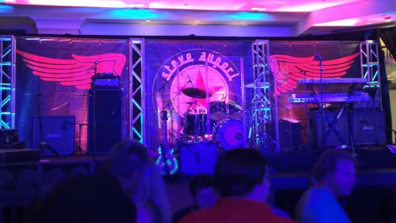 stage setup for velvet sessions at the Hard Rock Hotel - best places for drinks at Universal Orlando