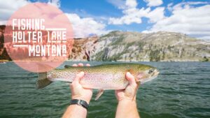 Rainbow trout in Holter Lake Montana fishing trip - featured image
