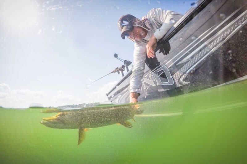 Catch and release in Green Lake Wisconsin 