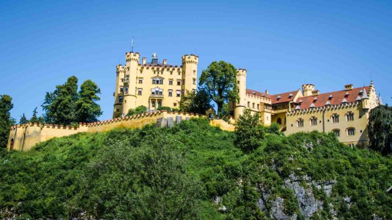 Hohenschwangau Castle a yellow castle in Germany
