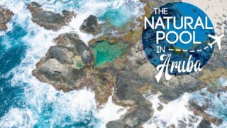 featured image for Aruba Natural Pool - Aerial view of the pool