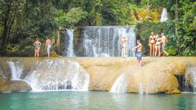 YS Falls in south Jamaica - top things to do in Jamaica for a honeymoon