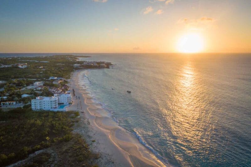 Soft yellow sunset in Anguilla - best things to do in Anguilla