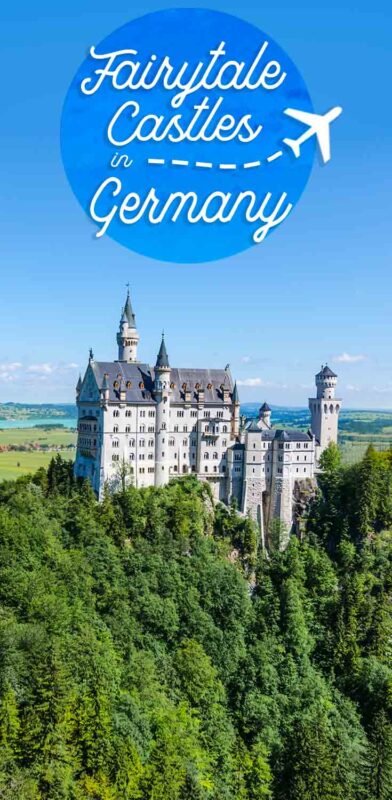 pinterestspeld voor Beste kastelen in Duitsland met kasteel Neuschwanstein in fussen