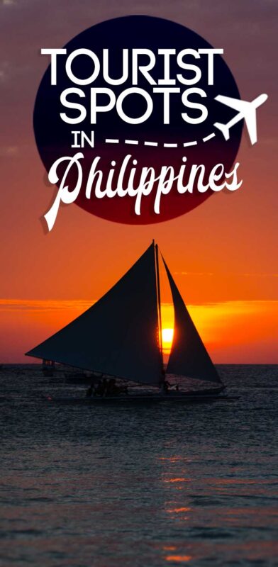Best Tourist Spots in the Philippines, sunset in Boracay with a sailboat in the background
