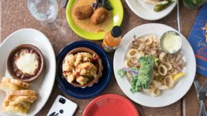 Plates of traditional Cuban food in Celebration Florida - Places to eat in Kissimmee