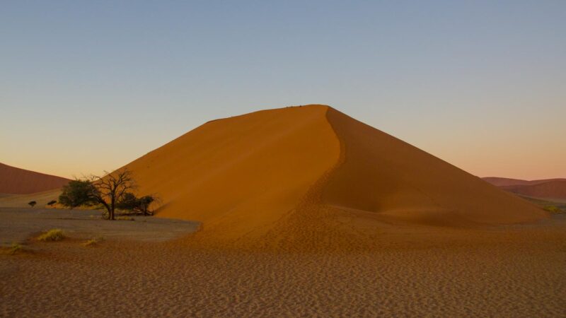 Climb dune 45 at sunrise - best things to do in Namibia