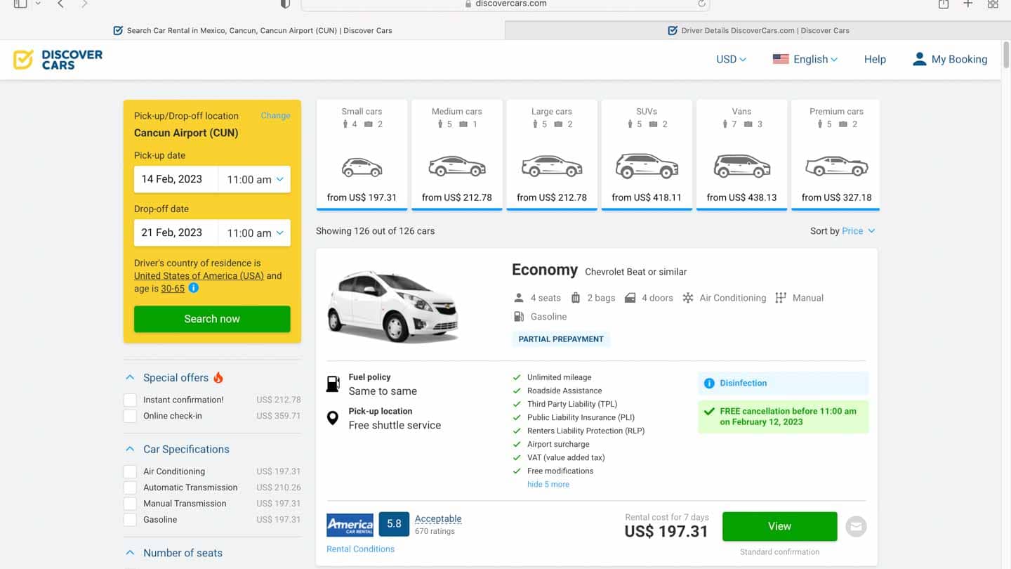 5 Things you Should Know BEFORE Renting a Car in Cancun