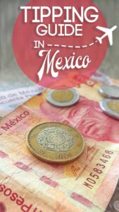 Pinterest pin for tipping in Mexico - Mexican Pesos with text