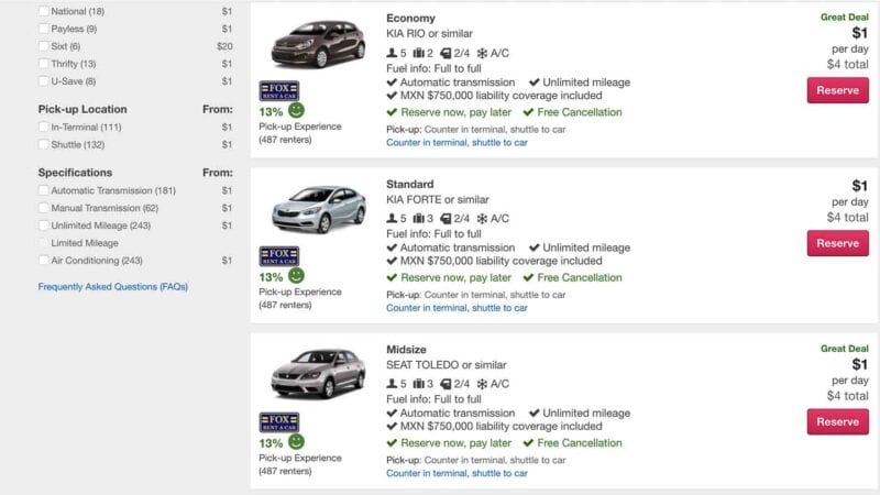 Renting Car At Cancun Airport Renting Car At Cancun Airport