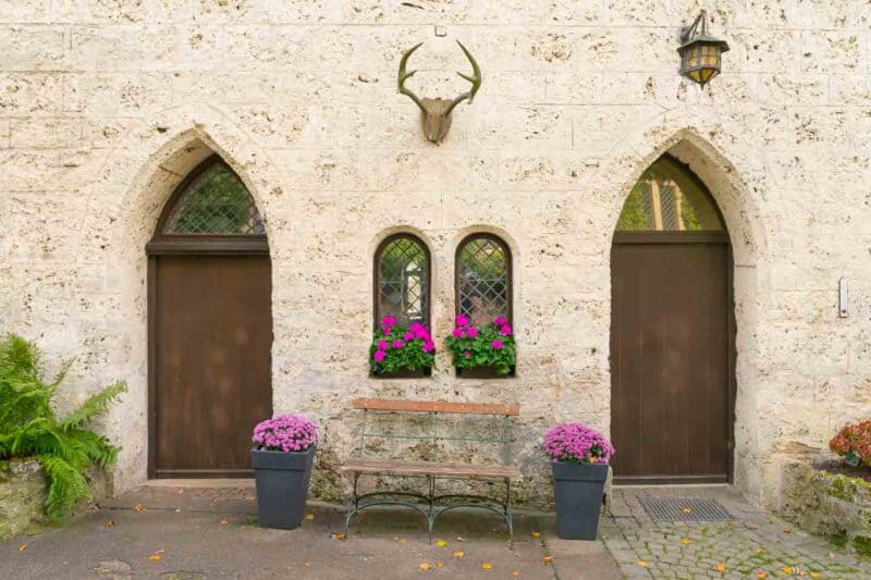 courtyard of Lichtenstein Castle