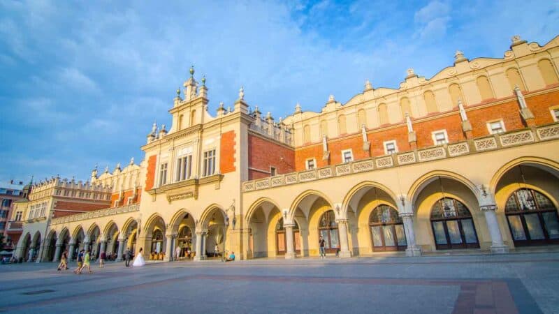 Krakow city center at sunset - Things to see in Krakow