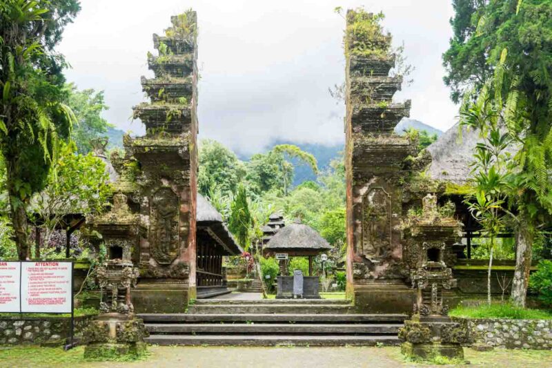 Entrance Gate to Pura Luhur Batukaru Bali Temple