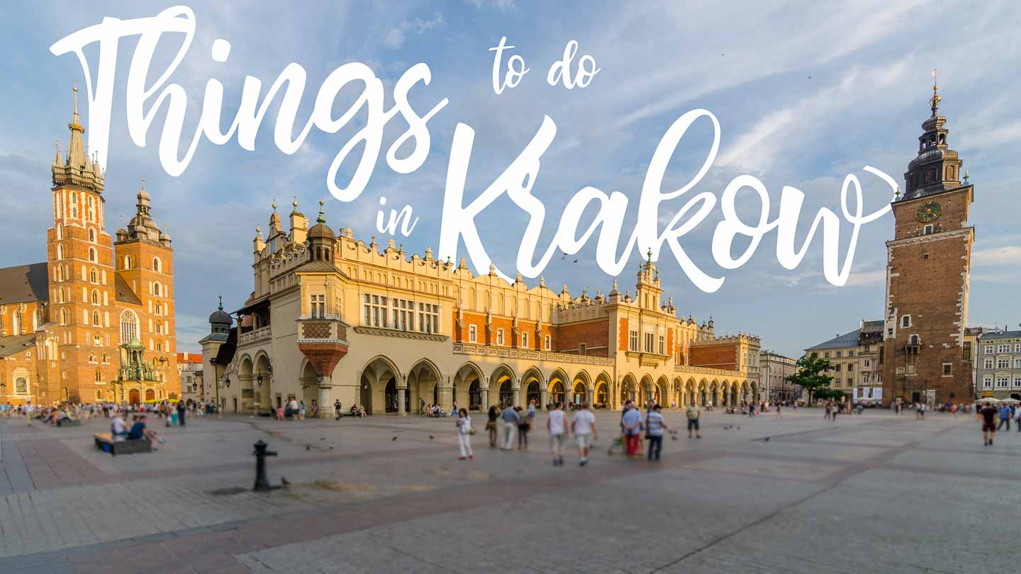 Featured image for things to do in Krakow Poland - City square at sunset in Poland
