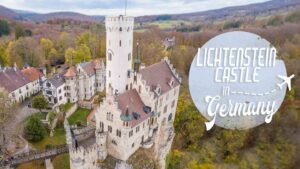 Aerial photo of Lichtenstein Castle - featured image