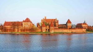 Malbork Castle on the water, one of the best castles in Poland