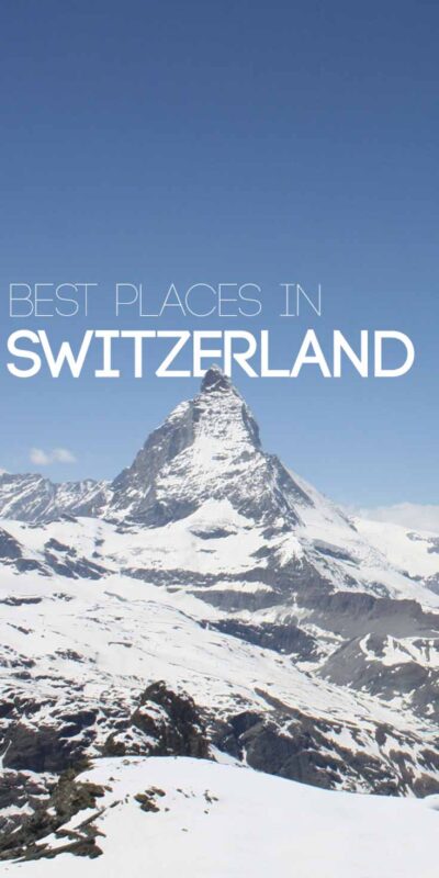 Zermatt Mountain on a clear blue sky day - Best places in Switzerland