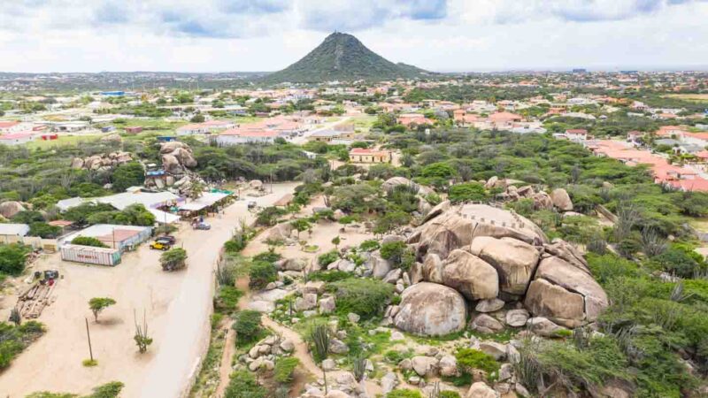 View of the Casibari rock Formations in Central Aruba - Things to do in Aruba
