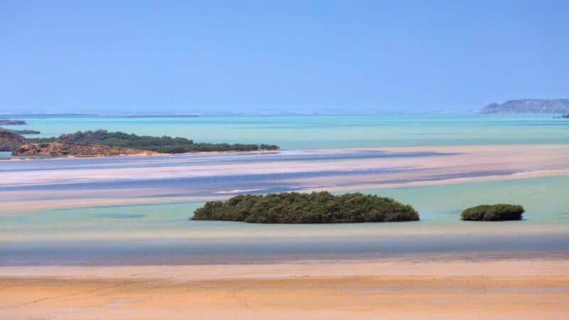 islands and ocean in the Caribbean off of Colombia Punta Gallinas