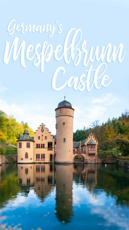 pinterest Pin for Mespelbrunn Castle in Germany - Moated or water castle
