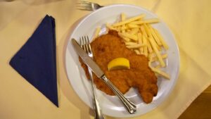 plate of german Schnitzelz - things to eat in Cologne