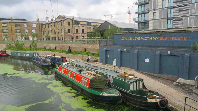 boats in Regents Canal London
