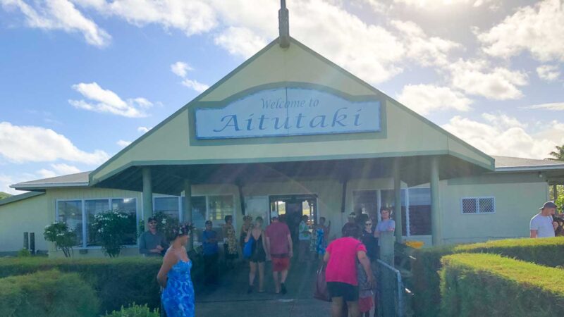 Aitutaki Airport in the Cook Islands