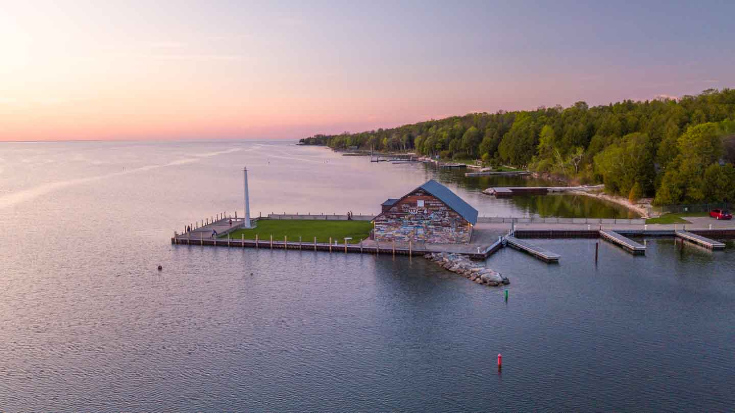Andersons Dock at sunset - Door County Weekend - Things to do-2