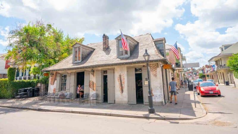 The oldest bar in the USA Lafitte's Blacksmith Shop in New Orleans 