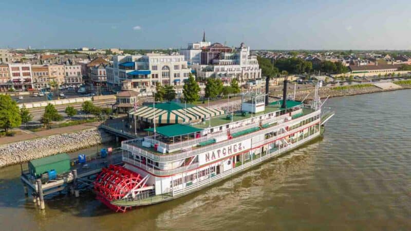 Natchez Steamboat on the Mississippi River in New Orleans