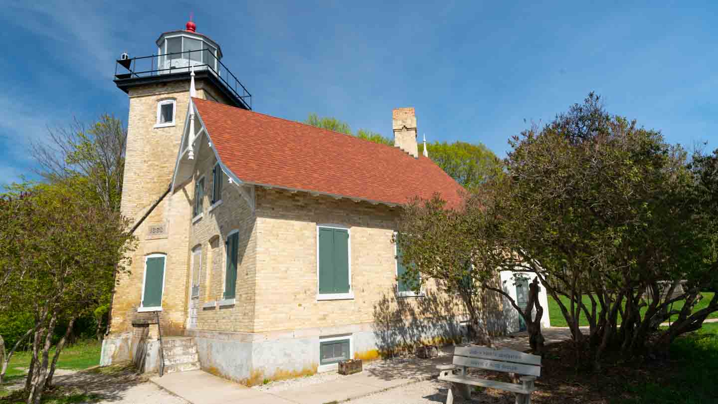 Peninsula State Park Eagle Bluff Lighthouse Getting Stamped