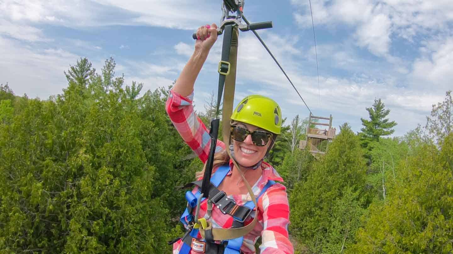 Things To Do In Door County On A Long Weekend Zipline Tour