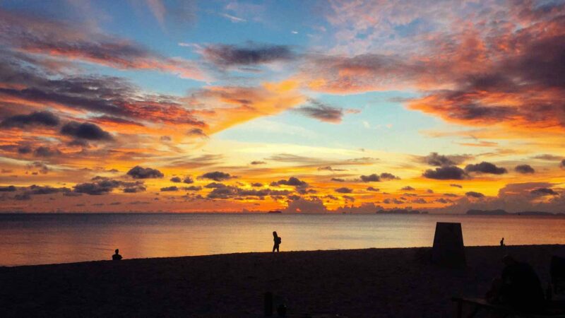 sunset on the Island of Koh Lanta in thailand - Must see sights