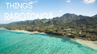 featured image for things to do in Rarotonga Cook Islands - Drone photo of the island