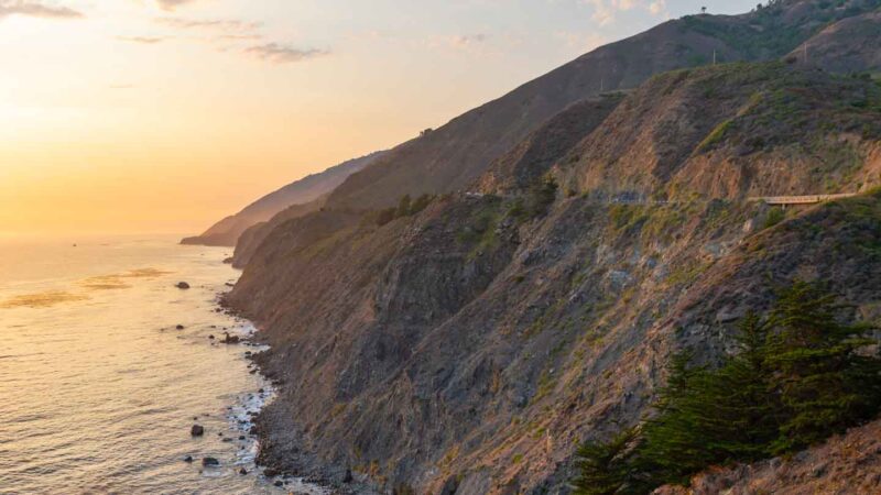 Sunset at Ragged Point Inn & Resort Coastline HWY 1