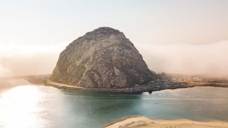 Morro Rock at Morro Bay on HWY 1