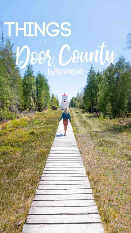 things to do in Door County Pin for Pinterest