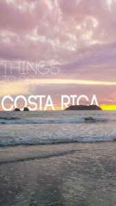 Costa Rica Beach Sunset - Pinterest Pin