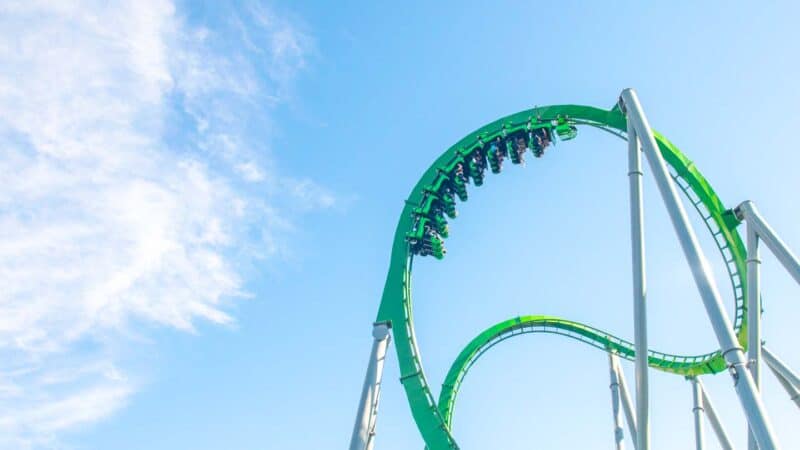 The hulk roller coster in Islands of Adventure at Universal Orlando resort - Single rider lines