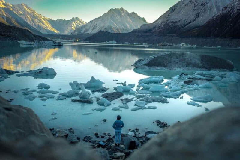 Tasman Glacier reflection