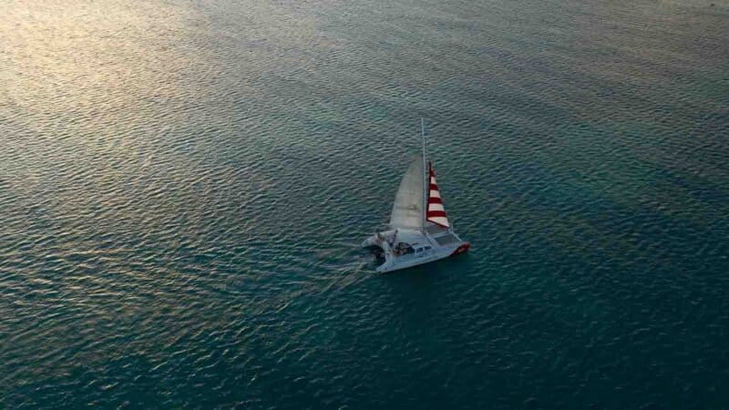 Sail boat in Aruba