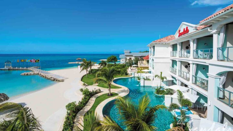 View front the rooms of Sandals Montego BAt Resort - Top rated Sandals resort
