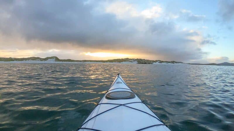 Kayaking near Gypsy Cove Stanley Falkland Islands