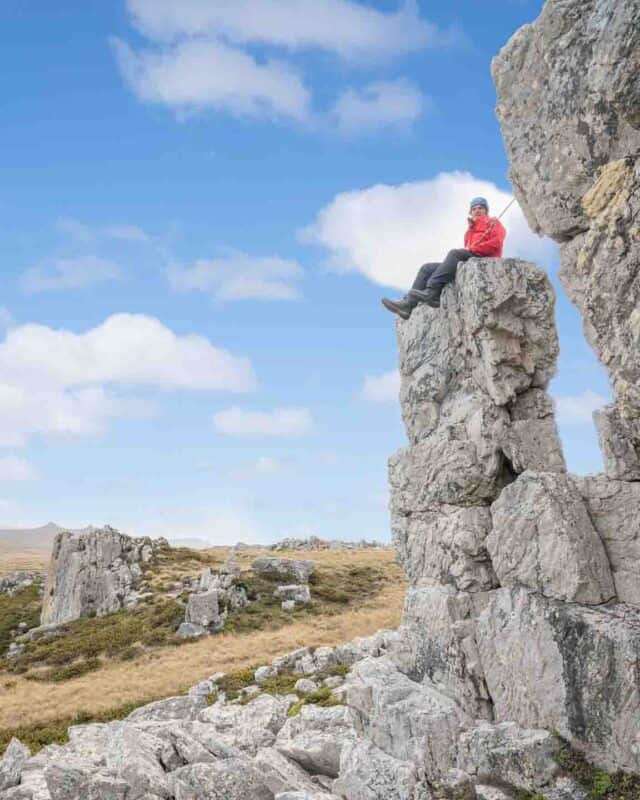 Rock Climing Stanley Falkland Islands