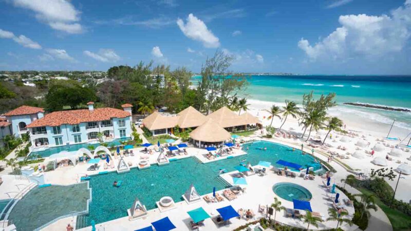 View from the roof top pool at Sandals Royal Barbados - Most luxurious and newest Sandals resort