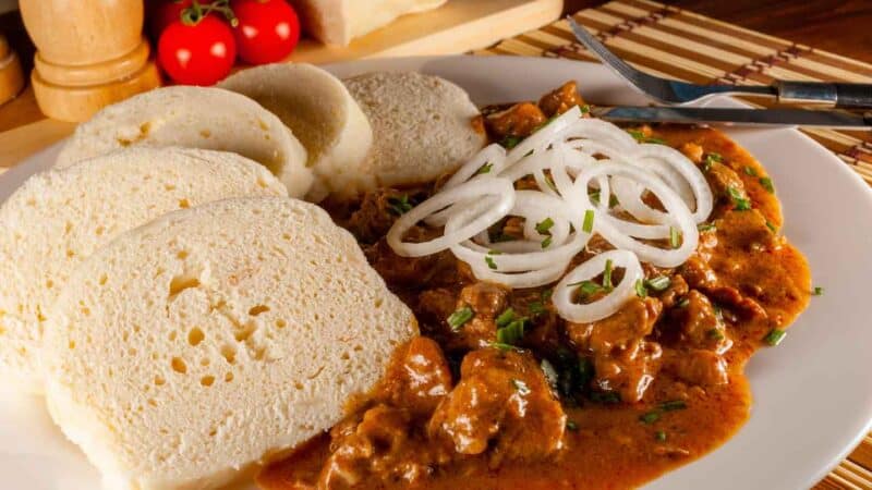 Plate of Goulash in Prague