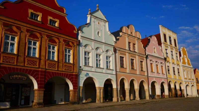 Buildings in Telč Czech Republic