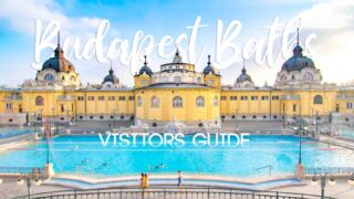 Yellow baroque style buildings of the best Budapest baths - Szechenyi - Featured image