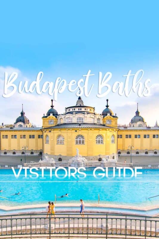 pinterest pin for Budapest Baths - Széchenyi thermal bath